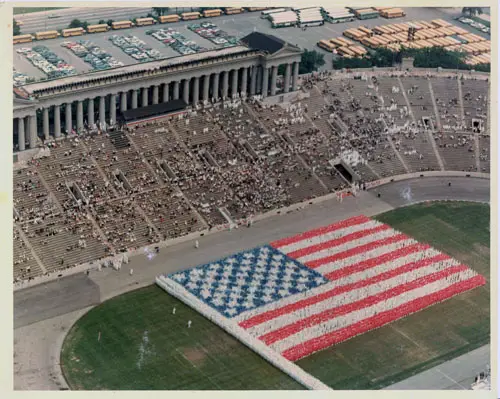 Flag Day at Soldier's Field.