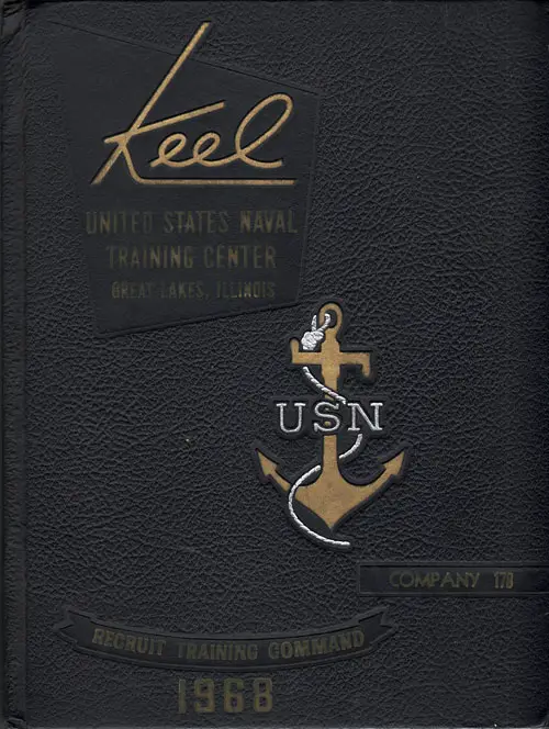 Front Cover, USNTC Great Lakes "The Keel" 1968 Company 178.