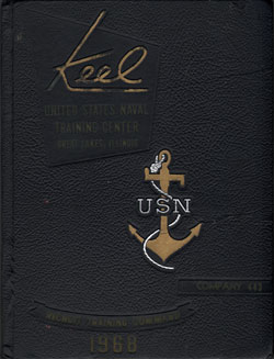 USNTC - Great Lakes - The Keel - Company 443 Yearbook 1968