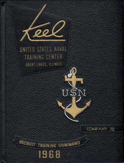 USNTC - Great Lakes - The Keel - Company 713 Yearbook 1968