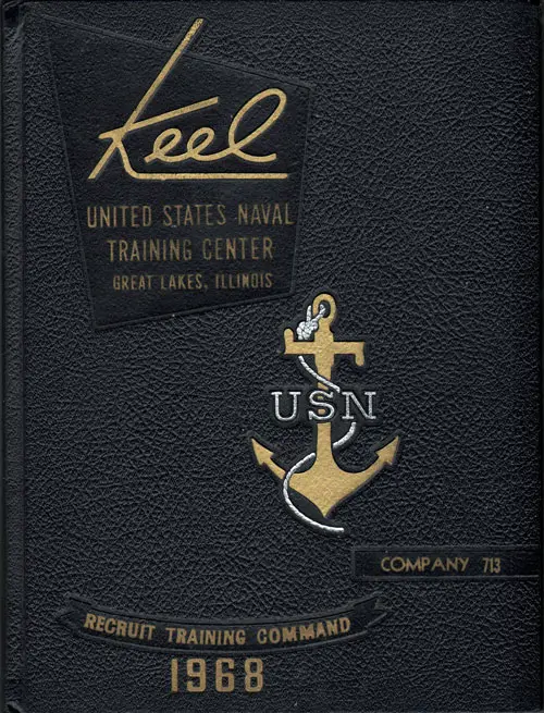 Front Cover, USNTC Great Lakes "The Keel" 1968 Company 713.