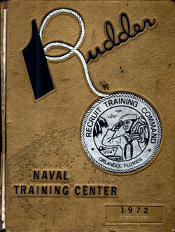 Front Cover, Navy Boot Camp Book 1972 Company 016 The Rudder