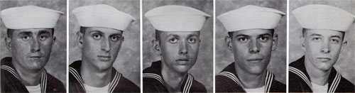 Company 72-016 Recruits, Valentine K. Everly, James L. Saunders, Martin F. Bennett, Joseph E. Myrick, Mark A. York