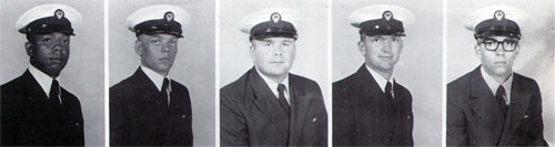 Company 74-121 Recruits, Fred M. Sparrow, Richard A. Utsey, Raymond R. Moreey, Tommie C. Woodard, Trellyon R. Elliott