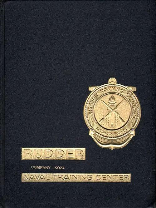 Front Cover - Navy Boot Camp Book 1982 Company K024 The Rudder