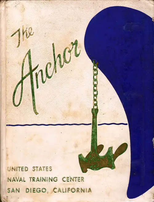 Front Cover, Navy Boot Camp Book 1960 Company 168 The Anchor