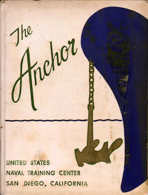 Front Cover, Navy Boot Camp Book 1960 Company 597 The Anchor