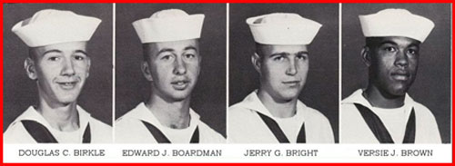 Company 63-421 Recruits, Douglas C. Birkle, Edward J. Boardman, Jerry G. Bright, Versie J. Brown