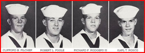 Company 63-421 Recruits, Clifford B. Pilcher, Robert L. Poole, Richard F. Rodgers III, Karl T. Rosco