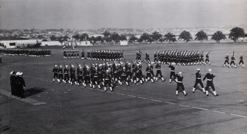 Company 64-102 Recruits Passing in Review