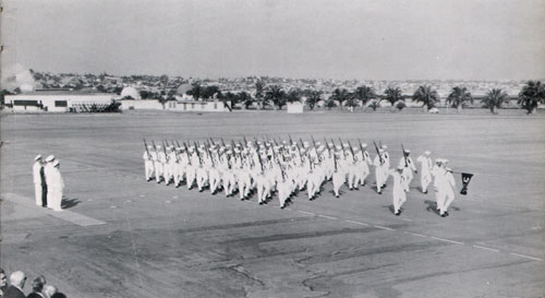 Company 64-358 Recruits Passing in Review