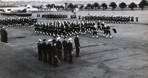 Company 64-577 Recruits Passing in Review