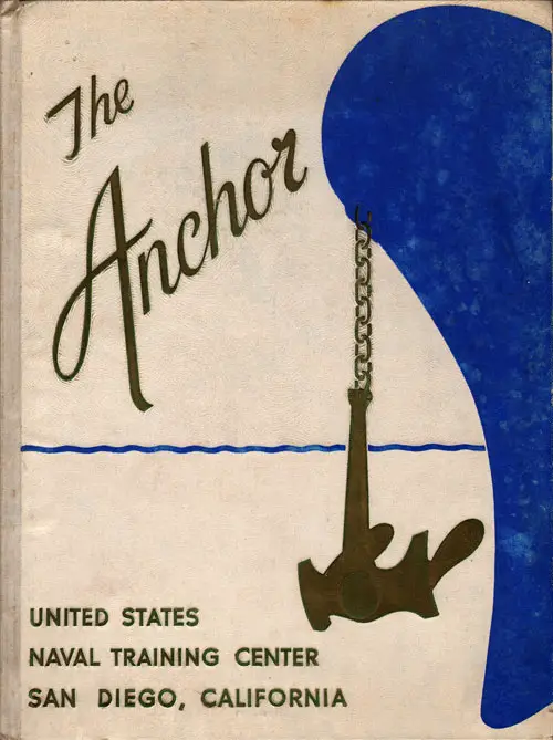 Front Cover, Navy Boot Camp Book 1965 Company 043 The Anchor