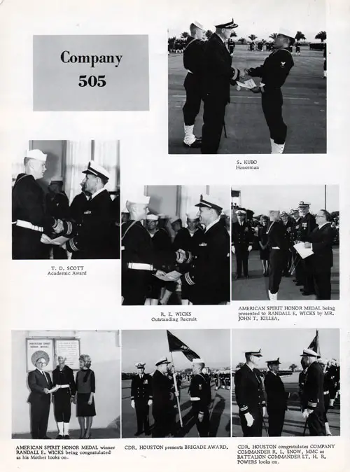 Company 65-505 Recruit Honors