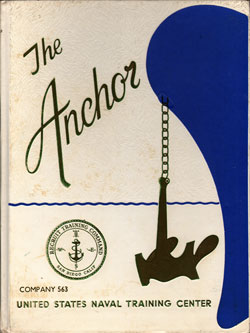 Front Cover, Navy Boot Camp Book 1967 Company 563 The Anchor