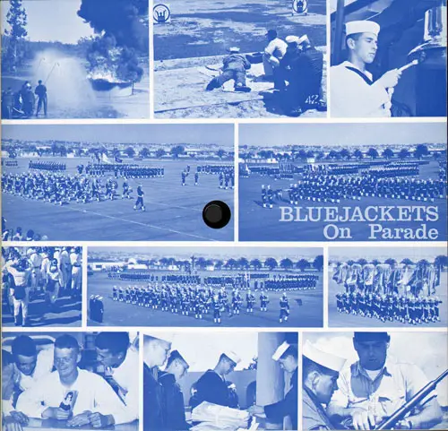 Company 67-618 Blue Jackets on Parade Record Album Front Cover