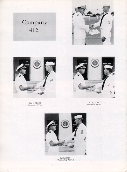 Company 69-416 Recruit Honors