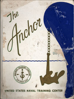 Front Cover, Navy Boot Camp Book 1969 Company 708 The Anchor