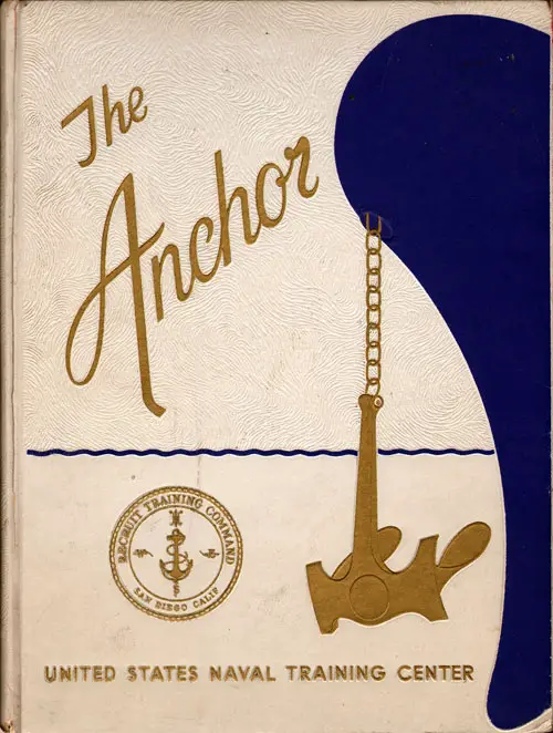 Front Cover, Navy Boot Camp Book 1972 Company 114 The Anchor