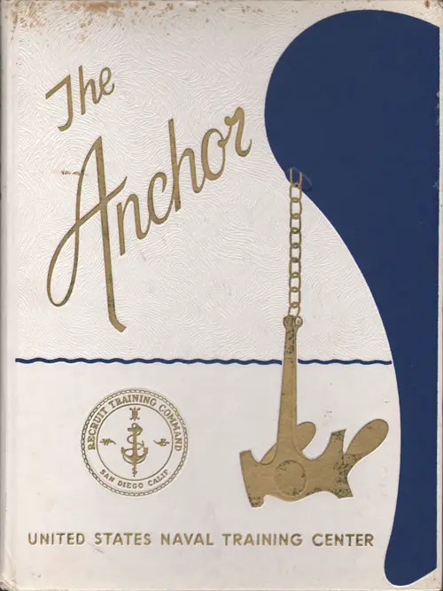 Front Cover, Navy Boot Camp Book 1973 Company 308 The Anchor