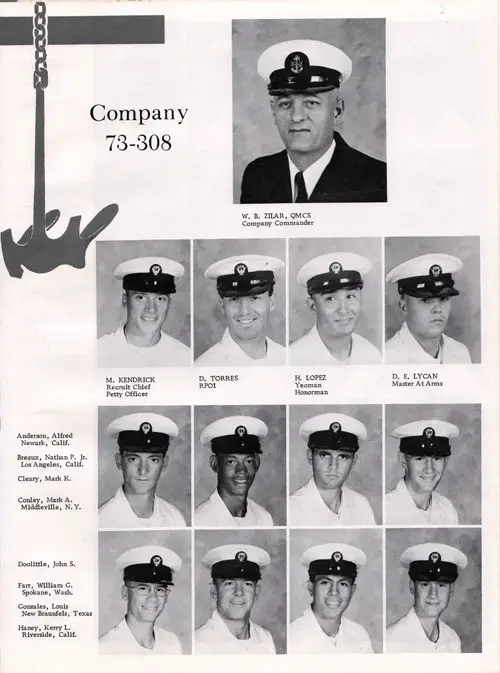 Company 73-308 Recruits Page One 