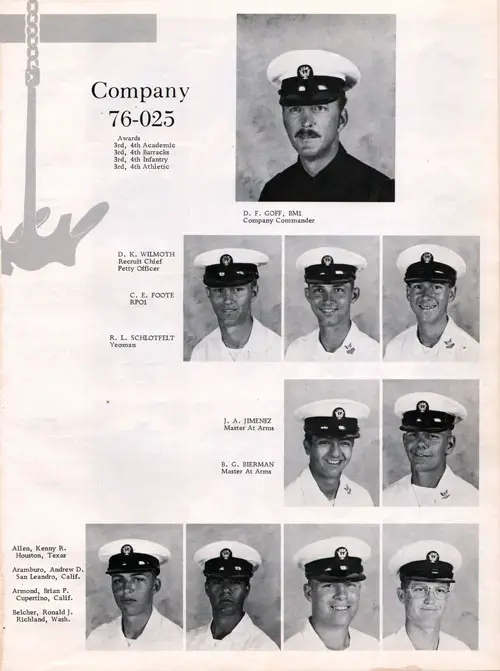 Company 76-025 Recruits Page One 