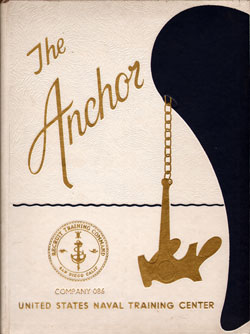 Front Cover, Navy Boot Camp Book 1976 Company 086 The Anchor