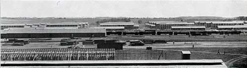 The same view July 25, 1917, with 37 completed buildings