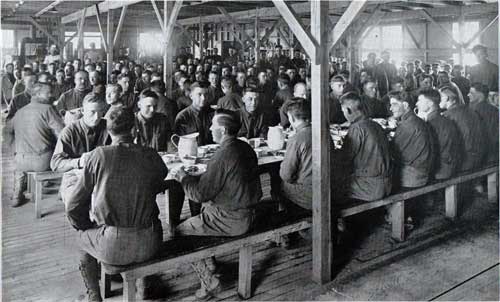 A typical view of mess hall