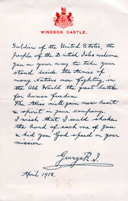 World War I Correspondence