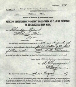 Notice of Certification