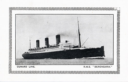 Cunard Line RMS Berengaria. Abstract of Log, RMS Berengaria, 16 July 1929.
