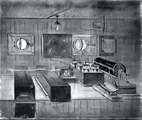 Marconi Wireless onboard an Allan Line Steamship