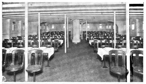 Third Class Dining Room on the SS Gothland