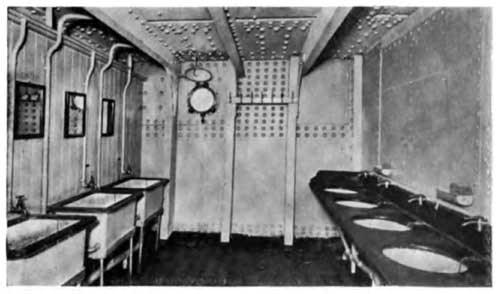 View of One of the Washrooms on the SS Lapland
