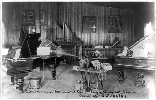Edisons Phonograph - Experimental Dept - Orange NJ - 1892-09-24