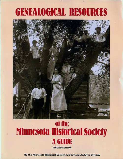 Front Cover - Genealogical Resources of the Minnesota Historical Society: A Guide, Second Edition