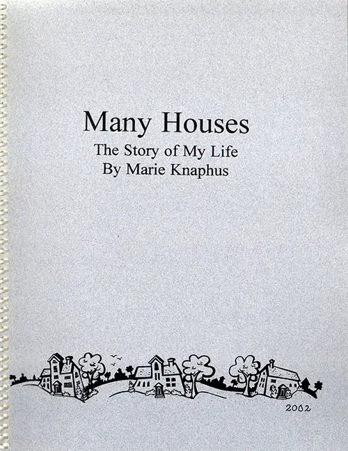 Front Cover - Many Houses: The Story of My Life
