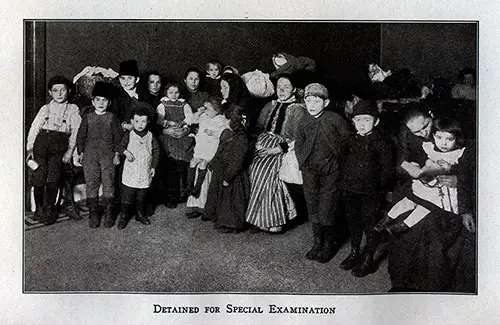 Immigrants Detained at Ellis Island for Special Examination