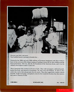 Back Cover - Immigrant Kids by Russell Freedman