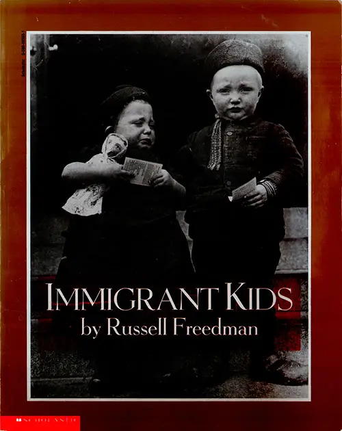 Front Cover - Immigrant Kids by Russell Freedman