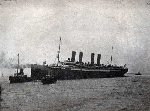 Twin-Screw Express Steamer SS Kaiser Wilhelm der Grosse of the Norddeutscher Lloyd.