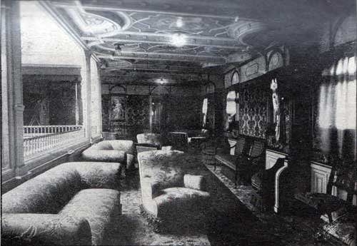 First Class Drawing Room on the Kaiser Wilhelm der Grosse.