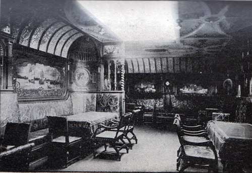 First Class Smoking Room on the SS Kaiser Wilhelm der Grosse.