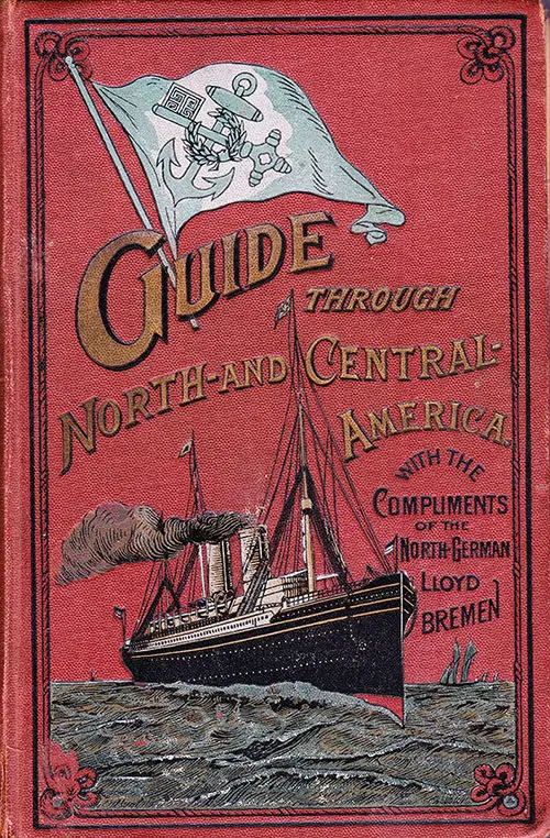 Front Cover, North German Lloyd Guide Through North America - 1898
