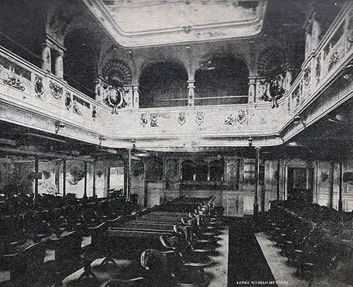 Dining Saloon, First Cabin - SS Kaiser Wilhelm der Grosse