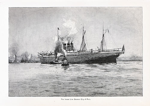 Inman Line Steamer City of Paris