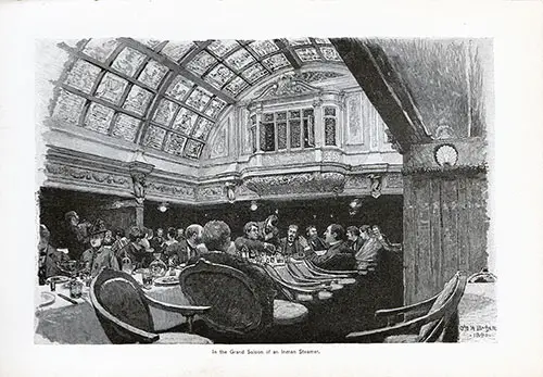 In the Grad Saloon of an American Steamer