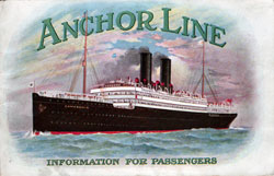 Information for Passengers - a 1912 brochure from Anchor Line