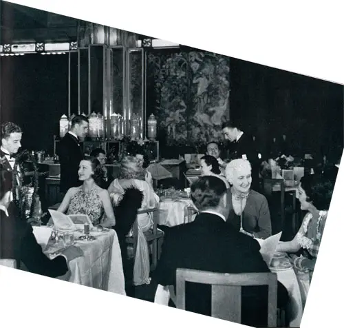 The Salle Jacques Cartier, the Famous Dining Saloon on the RMS Empress of Britain.